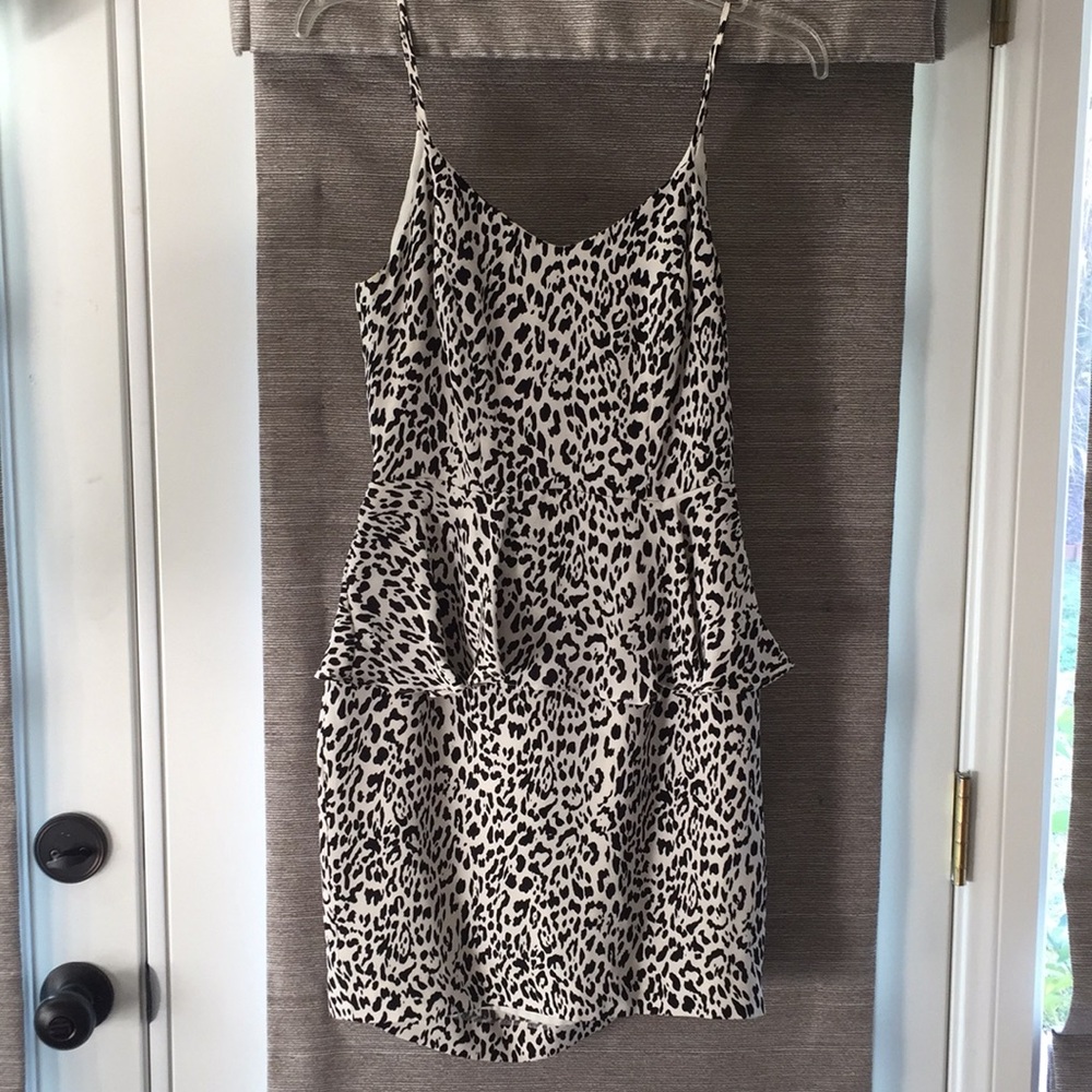 Parker Leopard Silk Dress